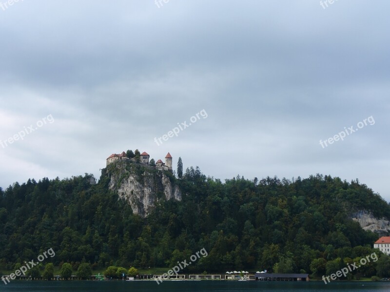 Castle Slovenia Bled Mountain Free Photos