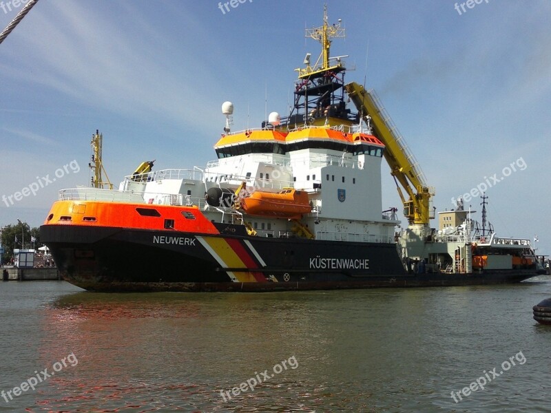 Ship Coast Guard Neuwerk Cuxhaven Free Photos