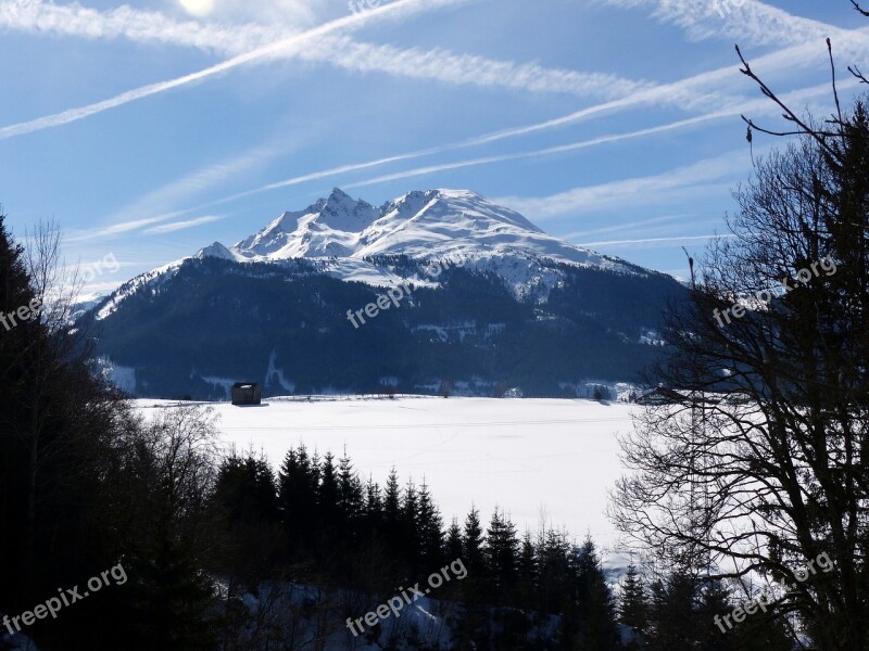 Wintry High Tauern Mountains Pihapper Landscape