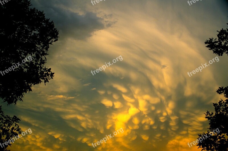 Sky Clouds Angry Stormy Scenic