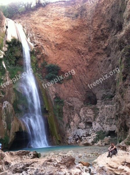 Waterfall Thinking Nature Water Free Photos