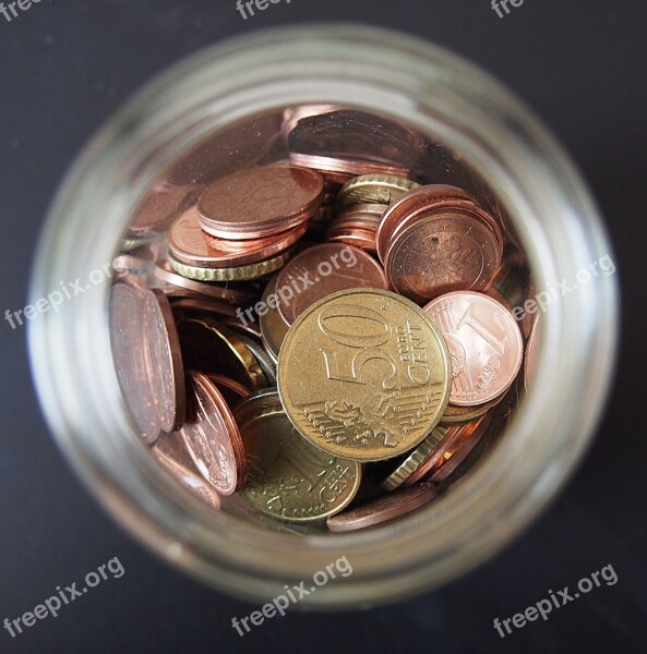 Coins Loose Change Money Cent Piggy Bank