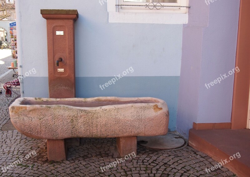 Water Fountain Pastel Stone Basin Free Photos