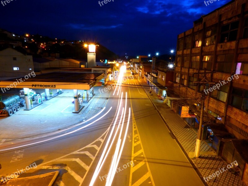 Rent A Car Lights City Long Exposure Free Photos