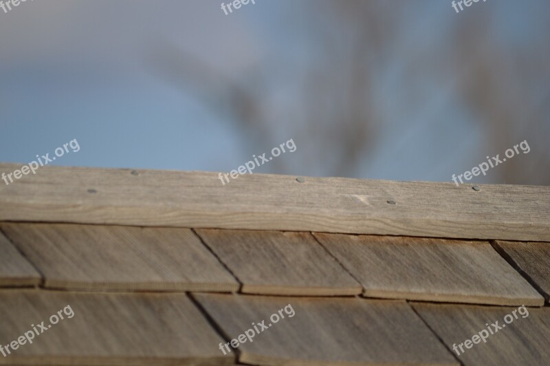 Roof Shingles Wood Exterior Rooftop