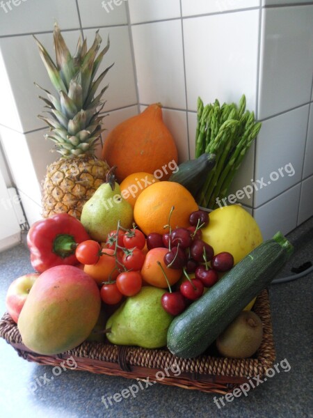 Fruit Fruity Pineapple Food Tropical