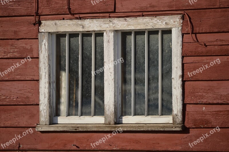 Window Wood Barn Home Weathered