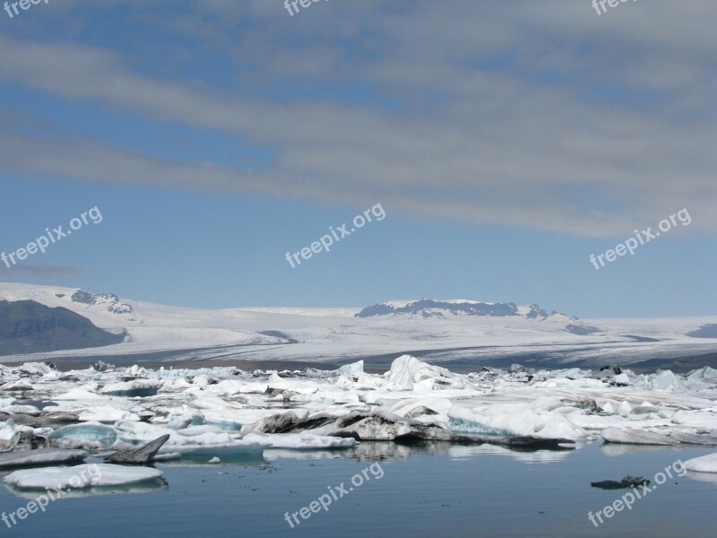 Glaciers Iceland Iceberg Free Photos