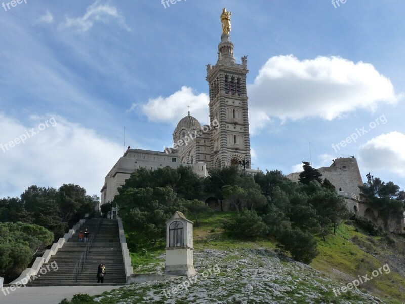 Marseille The Good Mother Church Free Photos