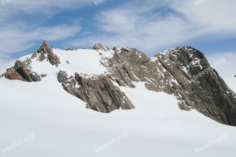 Mountain Snow Ice Landscape Nature