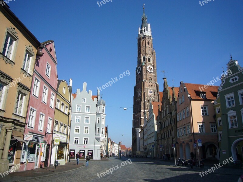 Landshut Bavaria Historic Center Free Photos