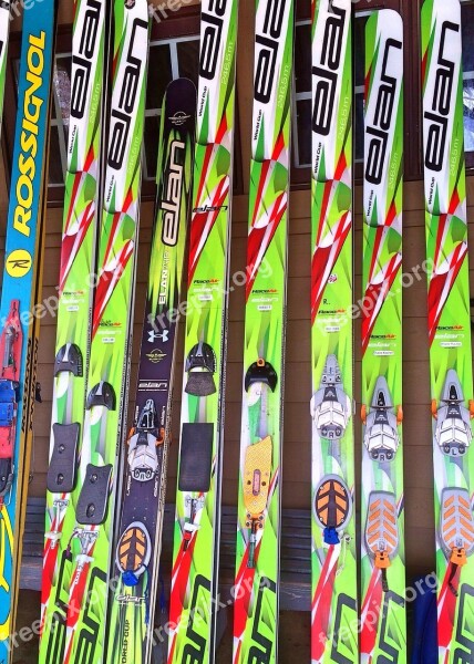 Skis Sport Winter Skier Mountain