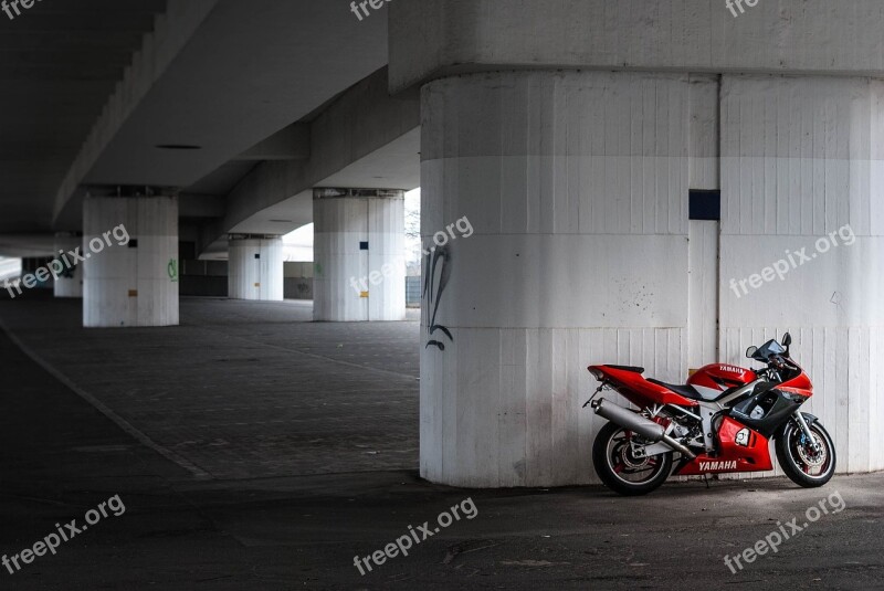 Bridge Germany Motorcycle Transportation Bike