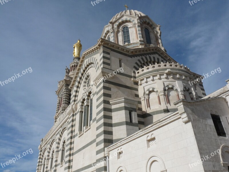 Marseille The Good Mother Church Free Photos