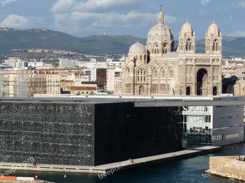 Cathedral Of The Major Marseille Mucem Free Photos