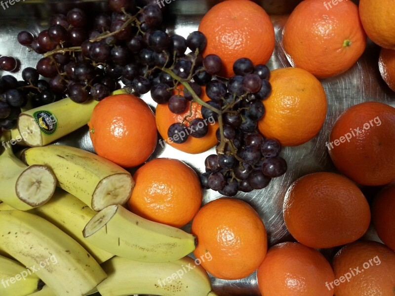 Fruit Fruits Banana Wine Grape Mandarin Orange