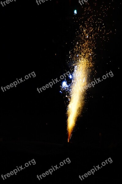 Shower Of Sparks Radio Spray Night Fireworks