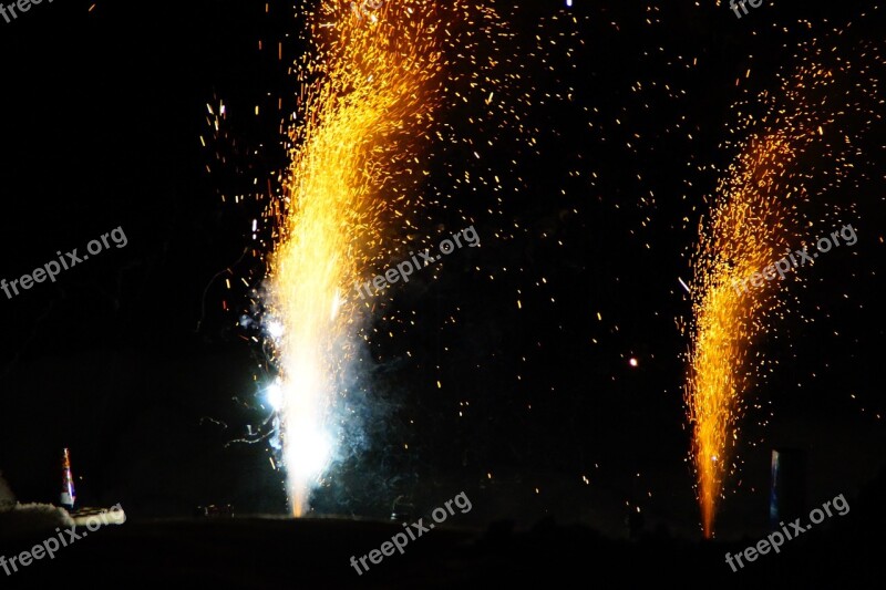 Shower Of Sparks Radio Spray Night Fireworks