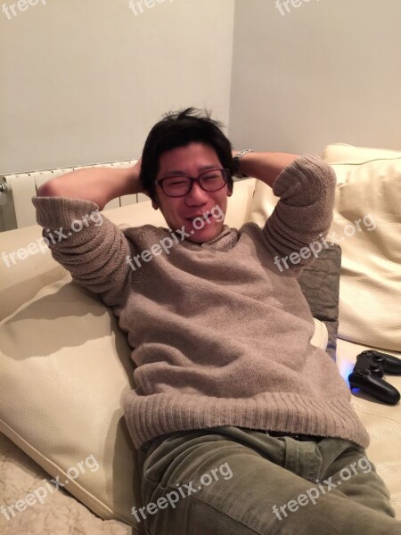 Japanese Man Sofa Free Photos