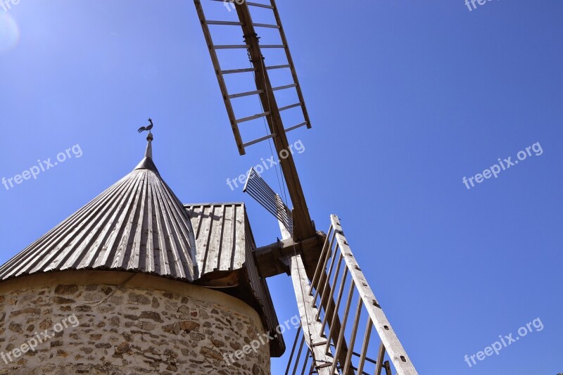 Mill Sky Blue Cucugnan Free Photos