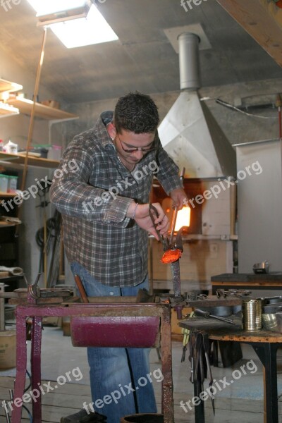 Glass Blower Tradition Craft Niederbayern Bavarian Forest