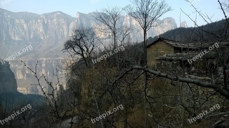 Mountain Village Mountain Tree Free Photos