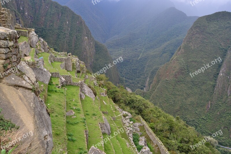 Cuzco Stairs Landscape Nature Vegetation