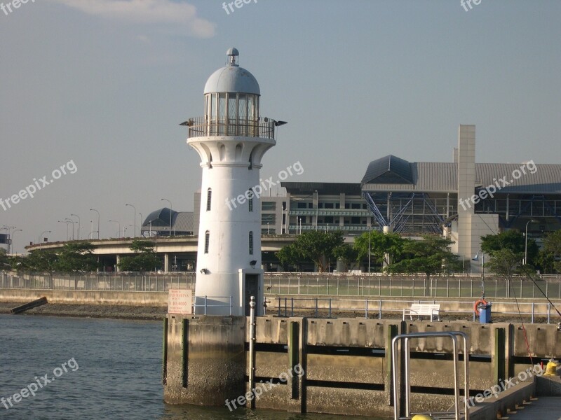 Lighthouse Singapore Raffles Marina Free Photos