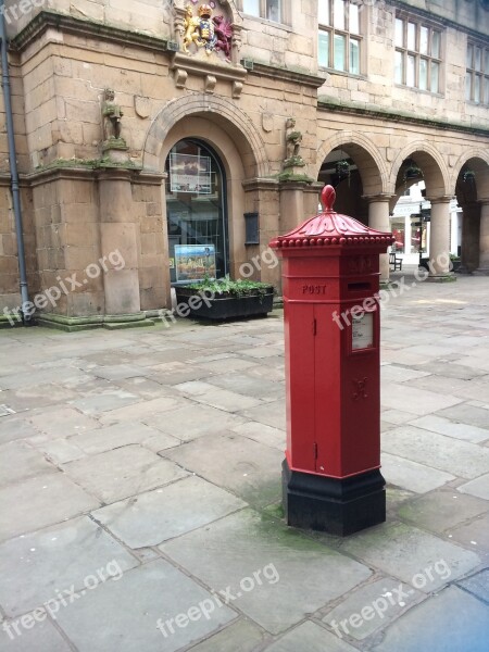 Post Box Red Mailbox Postbox Delivery