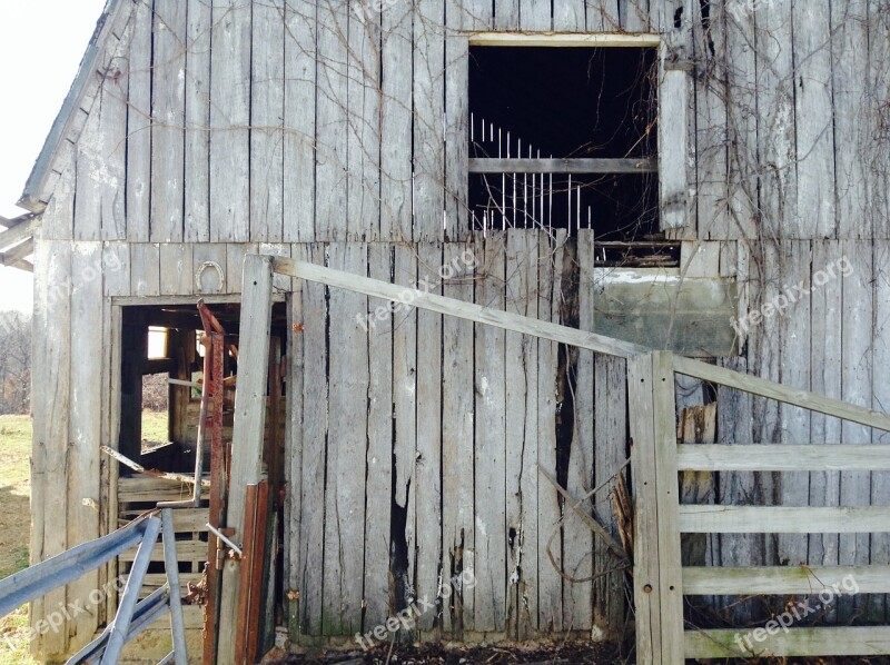 Barn Weathered Vintage Old Wooden