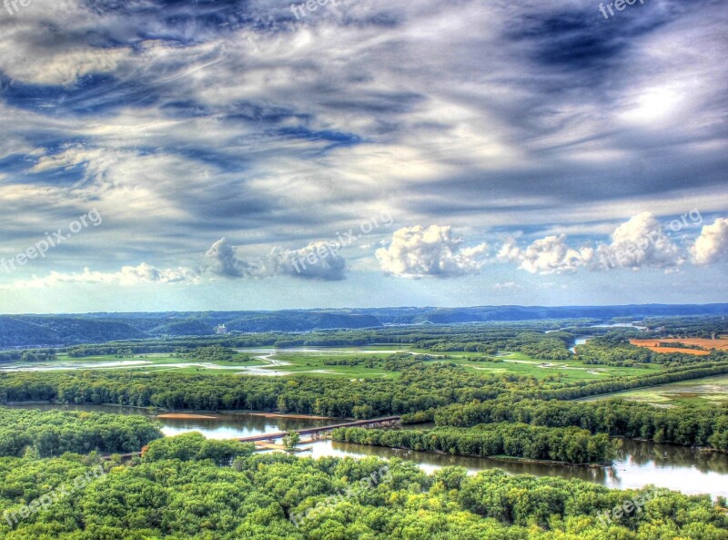 River Landscape Nature Wyalusing State