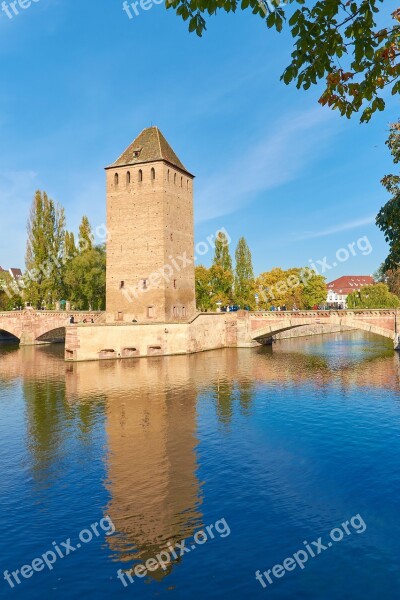 Alsace Henry Tower Pont Envelopes Canon Bastion Strasbourg