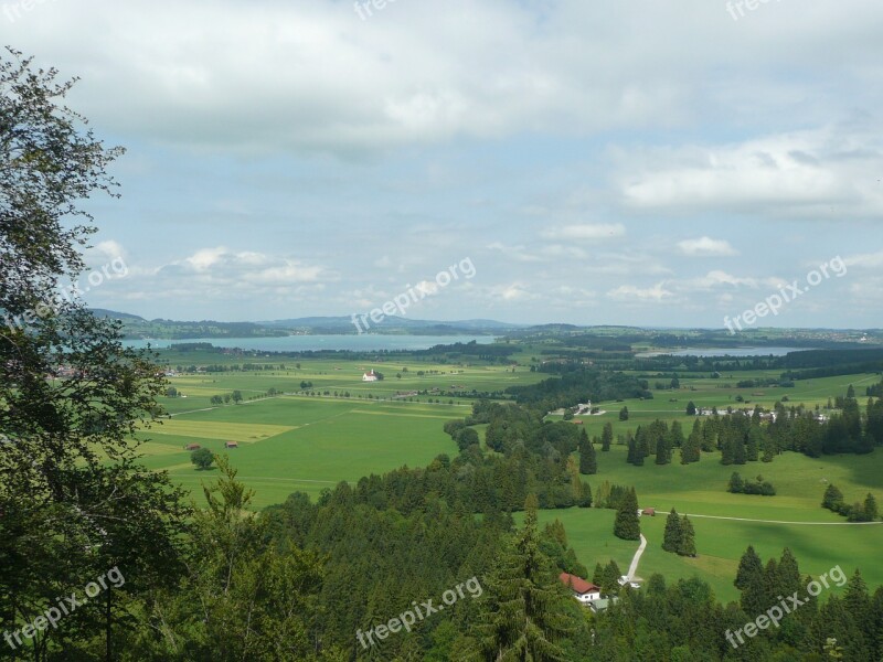 Alpsee Swan Lake View Allgäu Füssen