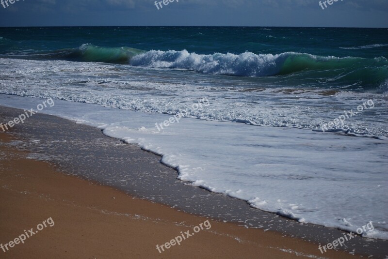 Beach Sea Cadiz Edge Of The Sea Sand