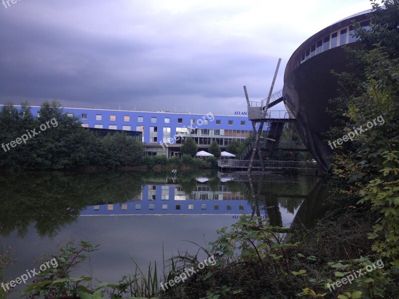 Bremen River Architecture Building Blue