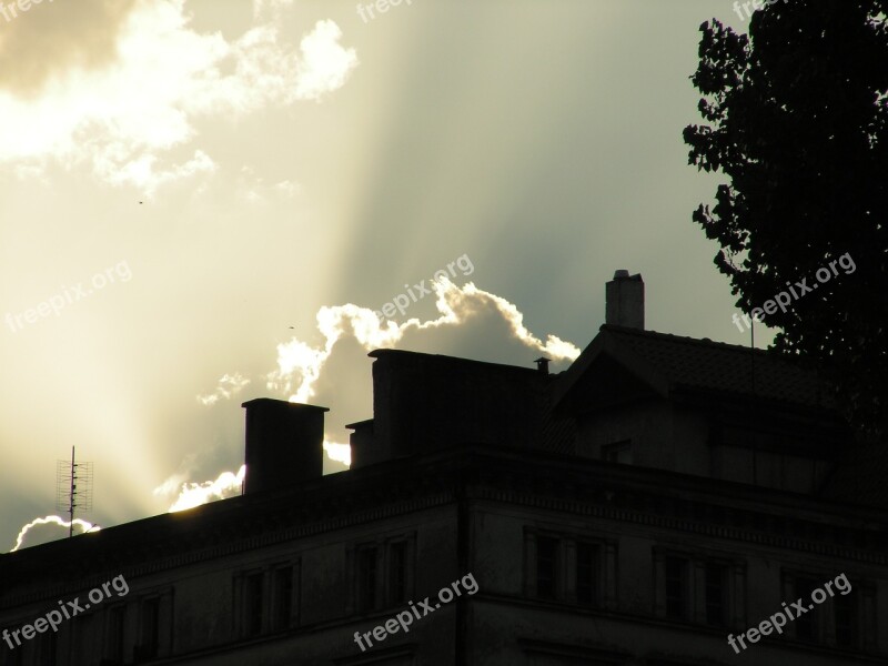 The Roofs The Clouds Light Free Photos