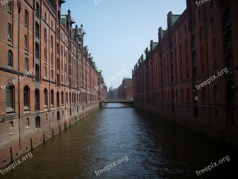 Hamburg Speicherstadt Building Old Speicherstadt Brick