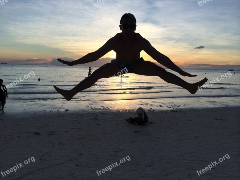 Flying Jumping Inspirational Beach Limits