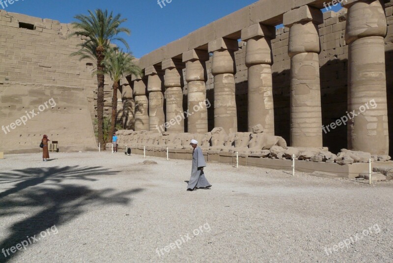 Egypt Karnak Temple Ancient Times Free Photos