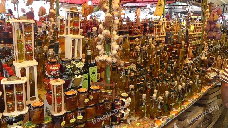 Market Trogir Croatia Oils Free Photos