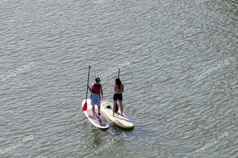 Potomac River Georgetown Washington Dc Paddle Boarder