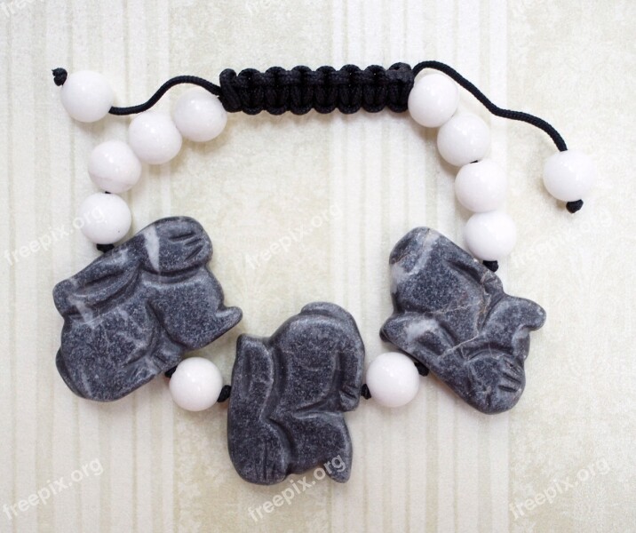 Rabbit Grey White Jasper Jade