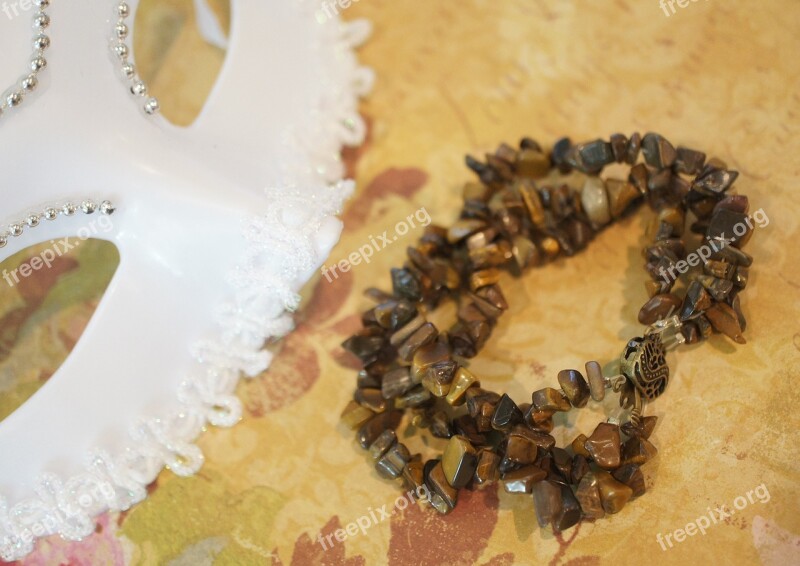 Tigers Eye Bracelet Anklet Chain Beaded