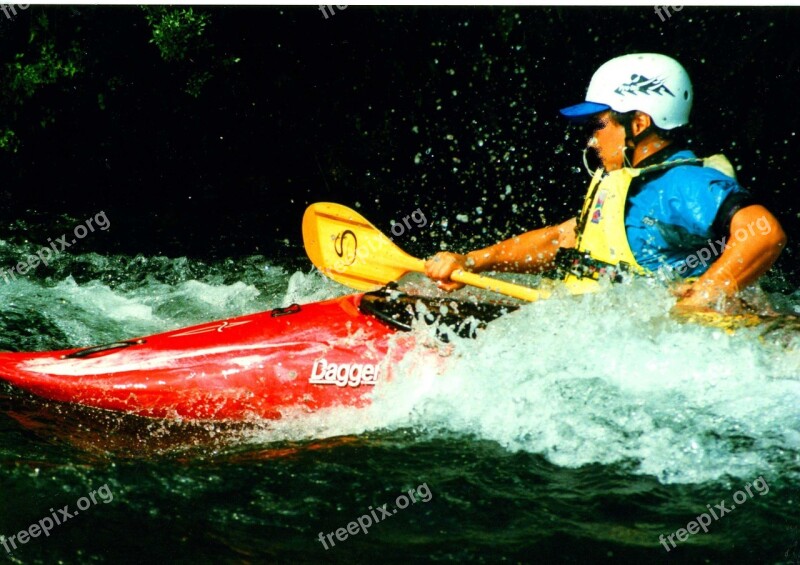 Kayaking Kayaker Sport Kayak Recreation