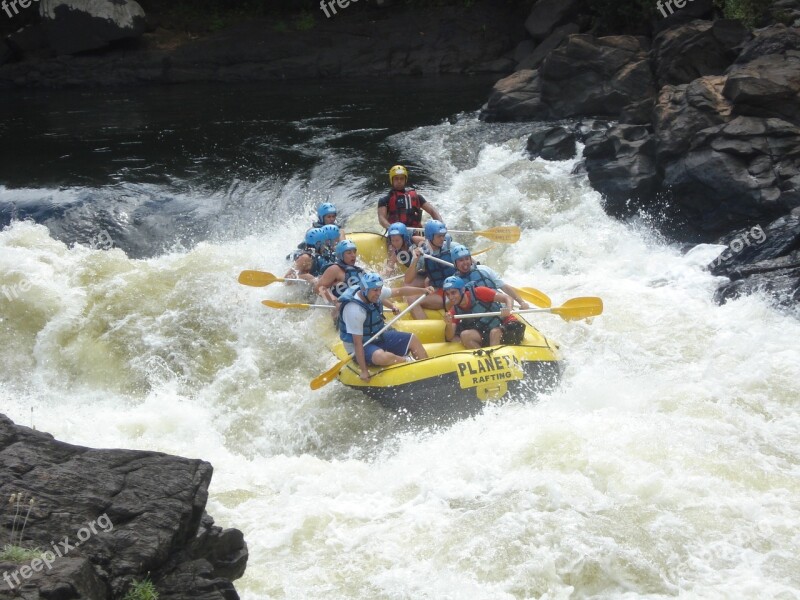 Rafting Whitewater Challenge Action Team