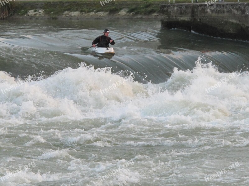 Kayaking Kayakers Sport Kayak Recreation