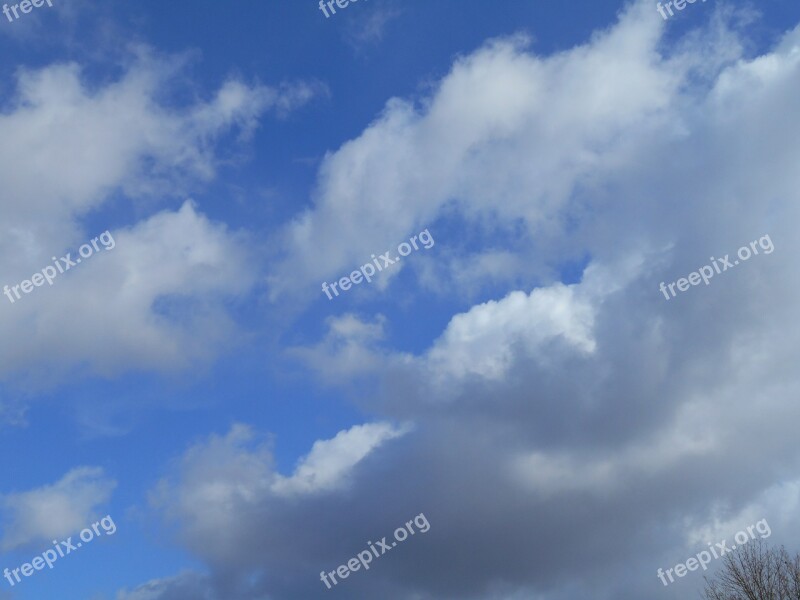 Clouds Cloudy Blue Sky Weather