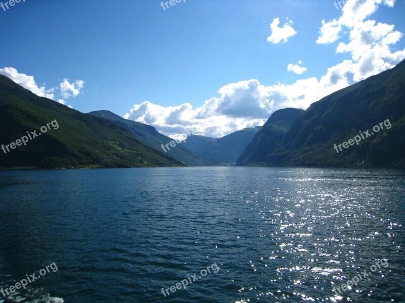 Lake Mountain Sky Hills Scotland