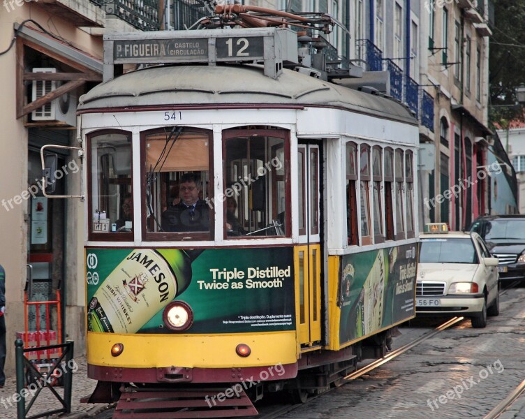 Lisbon Lisboa Tram Portugal Transport