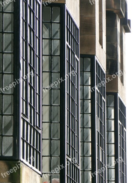 Mackintosh Architecture Window Art Deco Facade